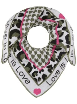 2-delige Accessoireset "Love Is Love" Wit/zwart/roze -Gstar Kleding Winkel zwillingsherz 2 delige accessoireset love is love wit zwart roze 2