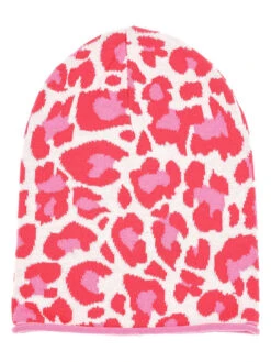 Beanie "Leo Lacey" Wit/roze