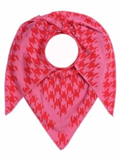 Driehoekige Sjaal "Angi" Roze - (L)200 X (B)100 Cm