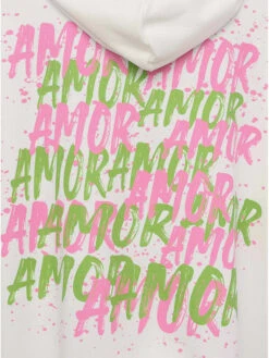 Hoodie "Amor" Wit -Gstar Kleding Winkel zwillingsherz hoodie amor wit 2