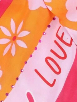 Sjaal Roze/oranje - (L)200 X (B)97 Cm -Gstar Kleding Winkel zwillingsherz sjaal roze oranje l 200 x b 97 cm 1