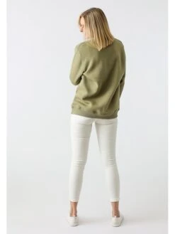 Sweatshirt "Voilà" Kaki -Gstar Kleding Winkel zwillingsherz sweatshirt voila kaki 1