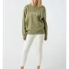 Sweatshirt "Voilà" Kaki -Gstar Kleding Winkel zwillingsherz sweatshirt voila kaki