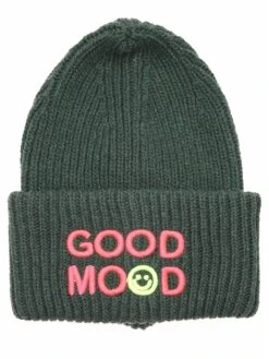 Wollen Muts "Molly" Olijfgroen